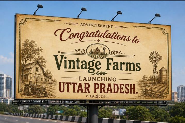 Uni Gruff Inc. launching in Uttar Pradesh — billboard