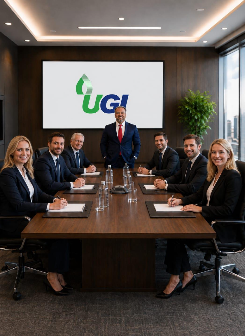 UGI R&D team in the innovation lab